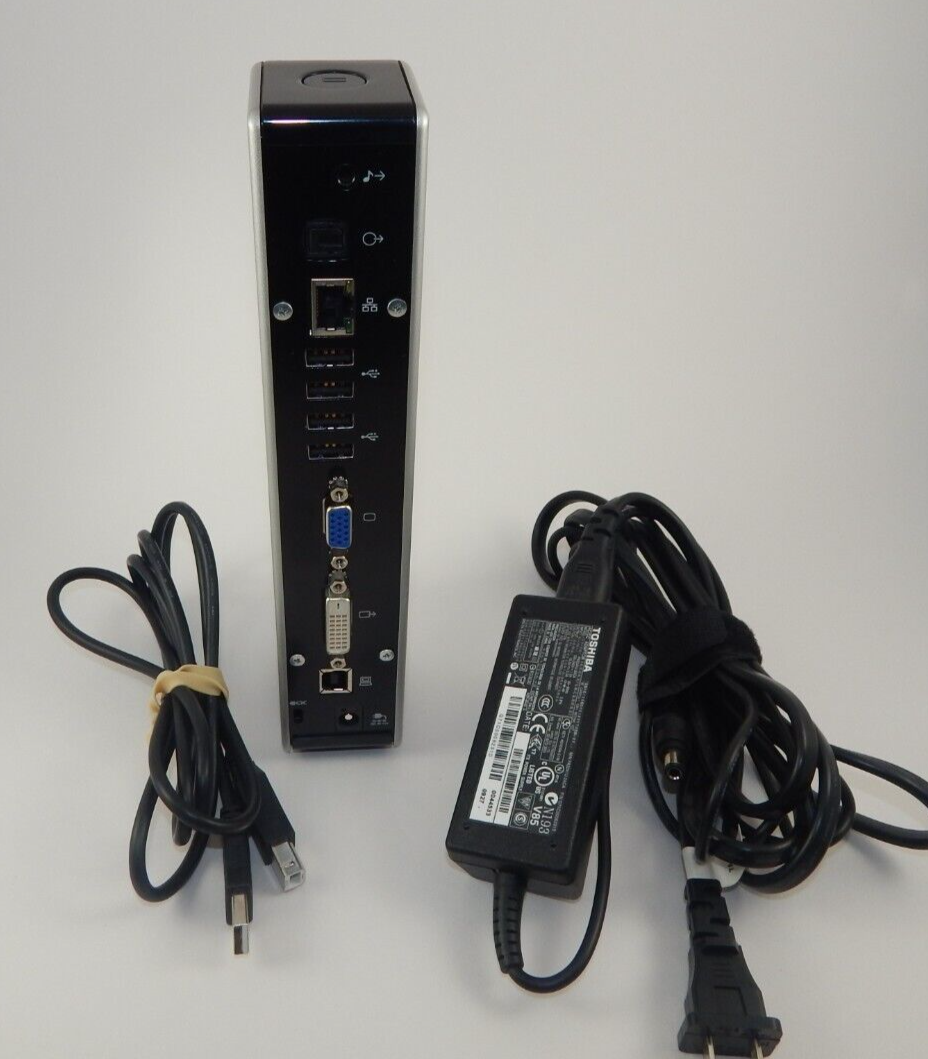 Toshiba Dynadock U 2.0 Universal 6 USB Docking Station PA3575U-1PRP