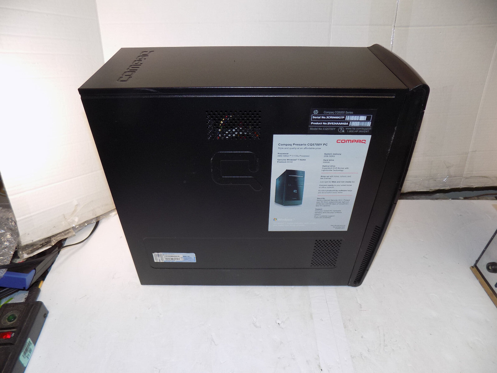 HP Compaq CQ5700Y Desktop PC AMD Athlon II 170U 8 GB RAM 250 GB HDD Win 10