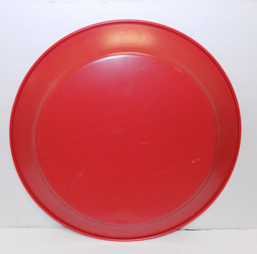 Oversize Tin Litho Barbeque Chef 19" Stoyke Mid Century Serving Tray Red Black