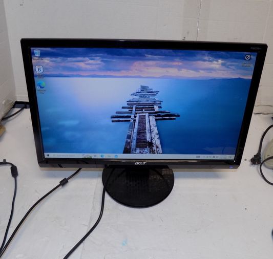 Acer P205H CBMD 20" Computer Monitor 60 Hz D-Sub, DVI Built-in Speakers LCD 