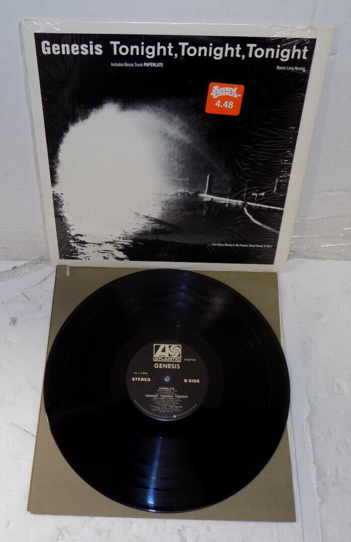 Genesis Tonight, Tonight, Tonight Remix Long Version Vinyl LP Atlantic VG+