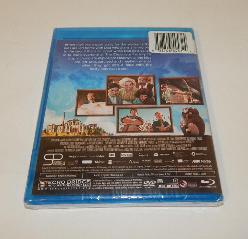 Adventures At The Chocolate Factory Blu-ray Disc DVD Combo With Digital Copy New