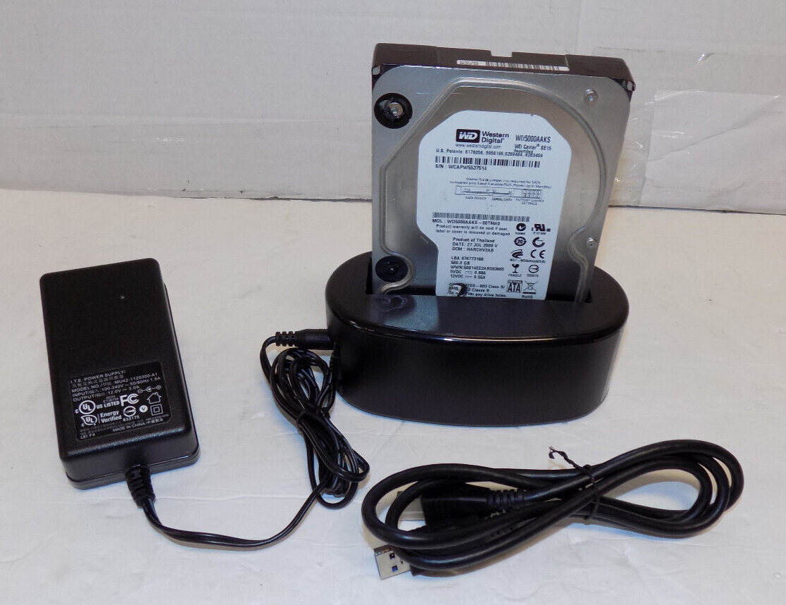 Mediasonic HND1-SU3 2.5" & 3.5" SATA Hard Drive Dock USB 3.0 Windows Mac