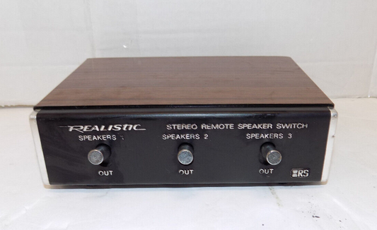 Vintage Realistic Stereo Remote Speaker Switch 3-Way 40-125A RadioShack