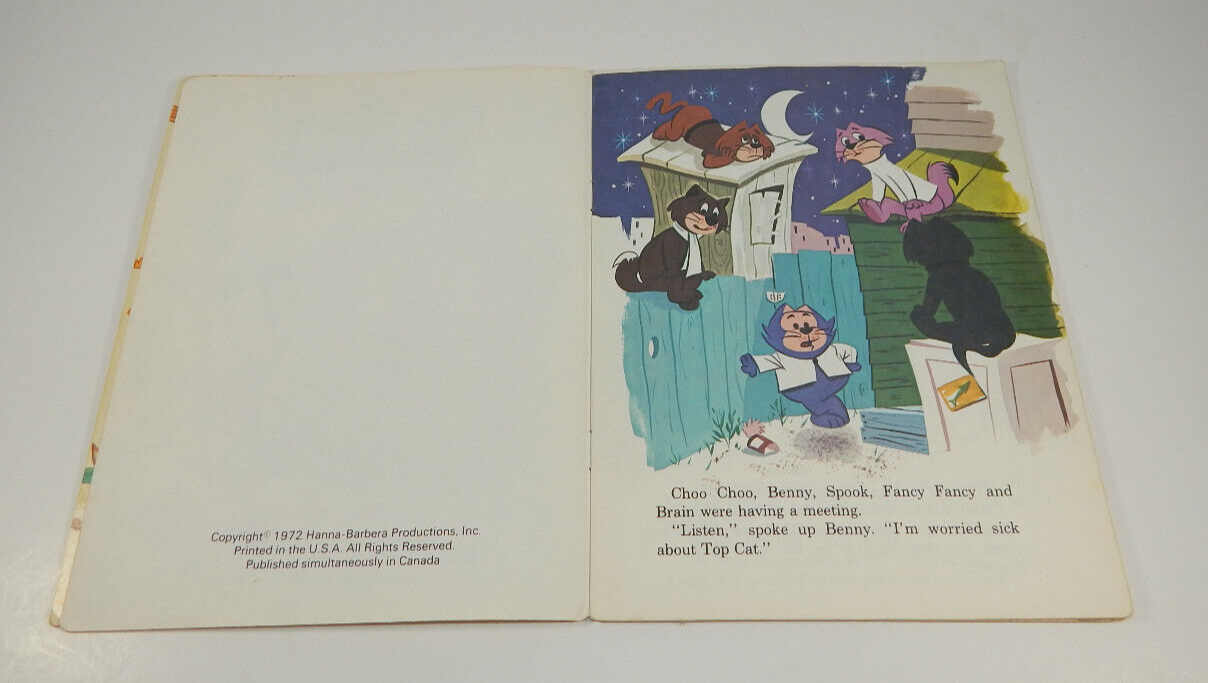 Vintage 1972 Durabook Top Cat Candidate for Mayor Hanna-Barbera