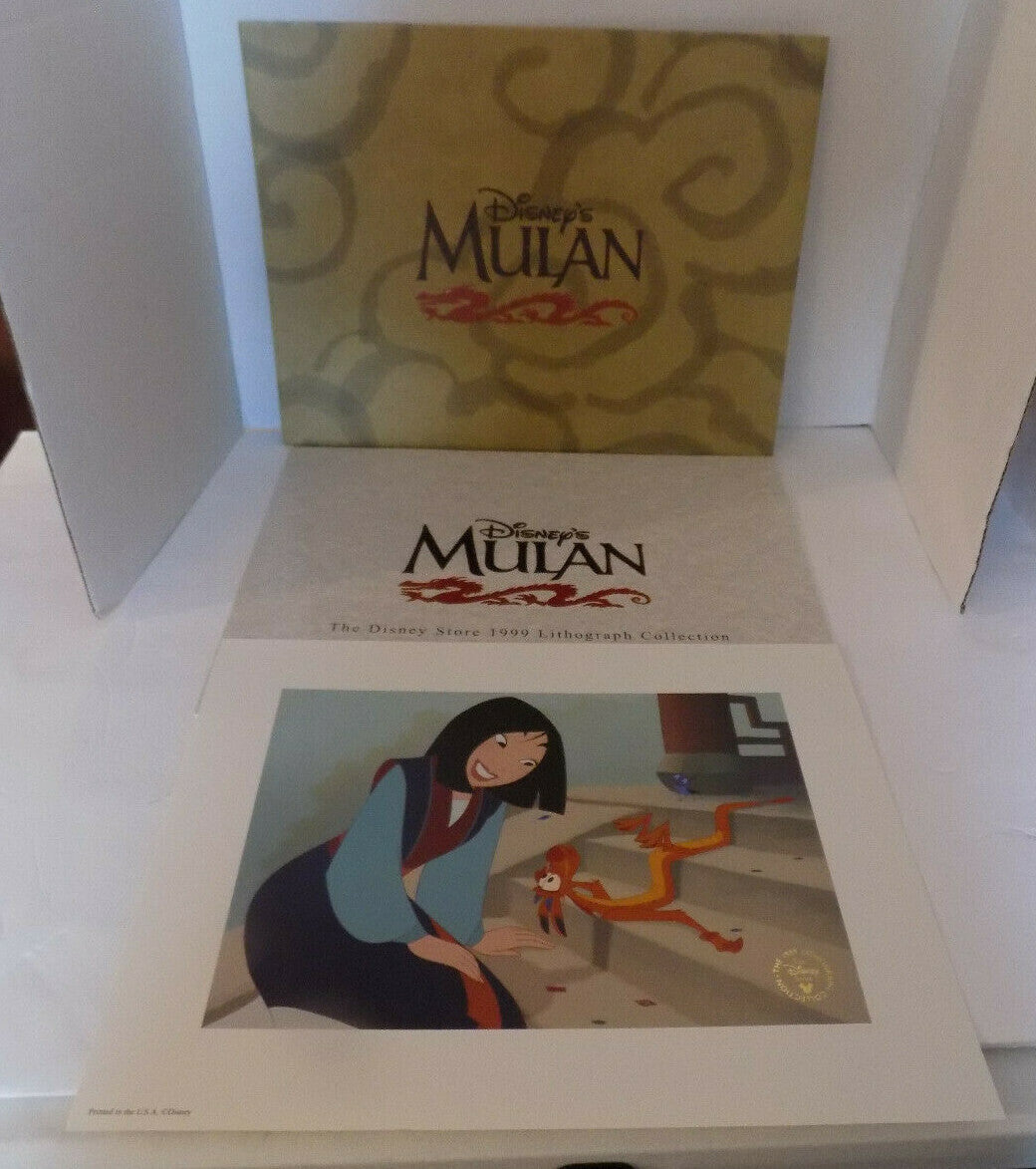 Disney's Mulan Commemorative Lithograph 1999 Collection