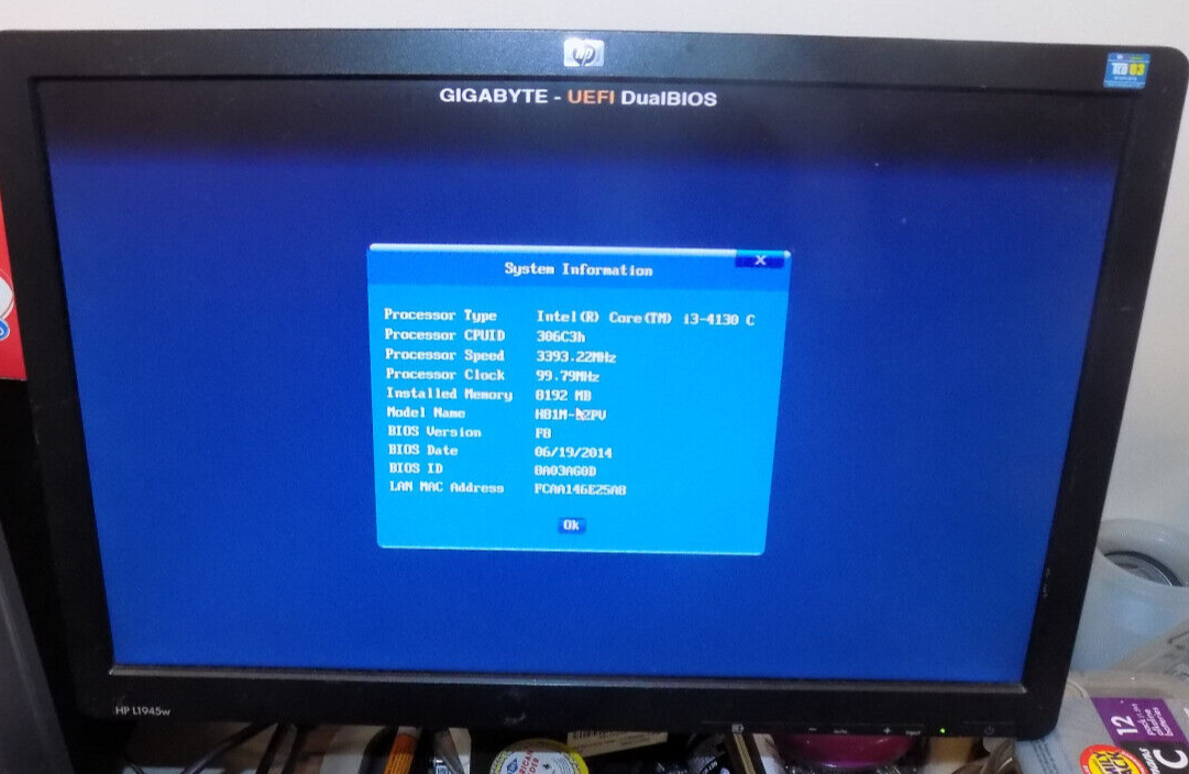 Custom PC Intel Core i3-4130 3.4 GHz 8 GB Ram No HDD/No OS