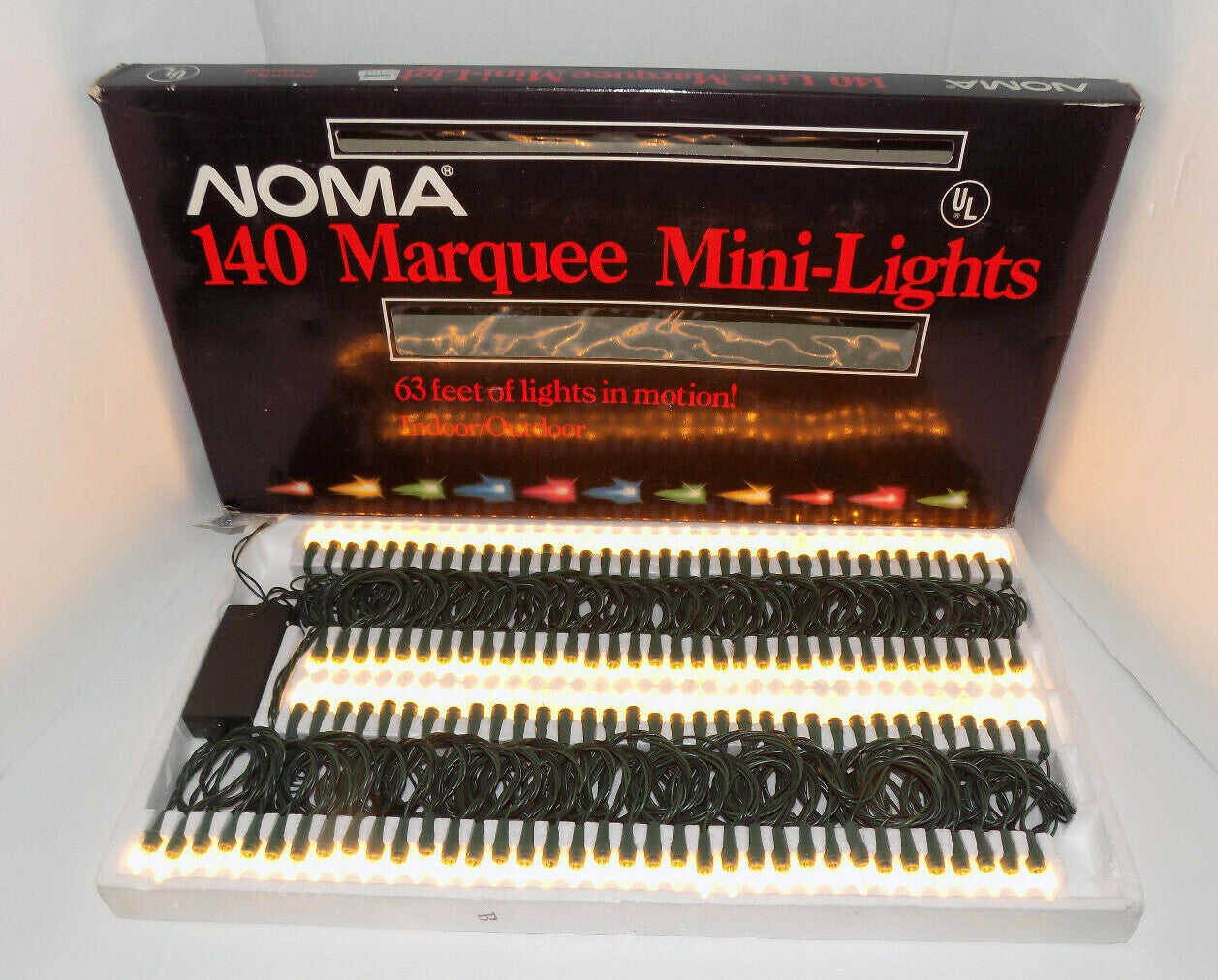 Unique Noma 140 Clear Marquee String Lights 63 feet With Speed Control New