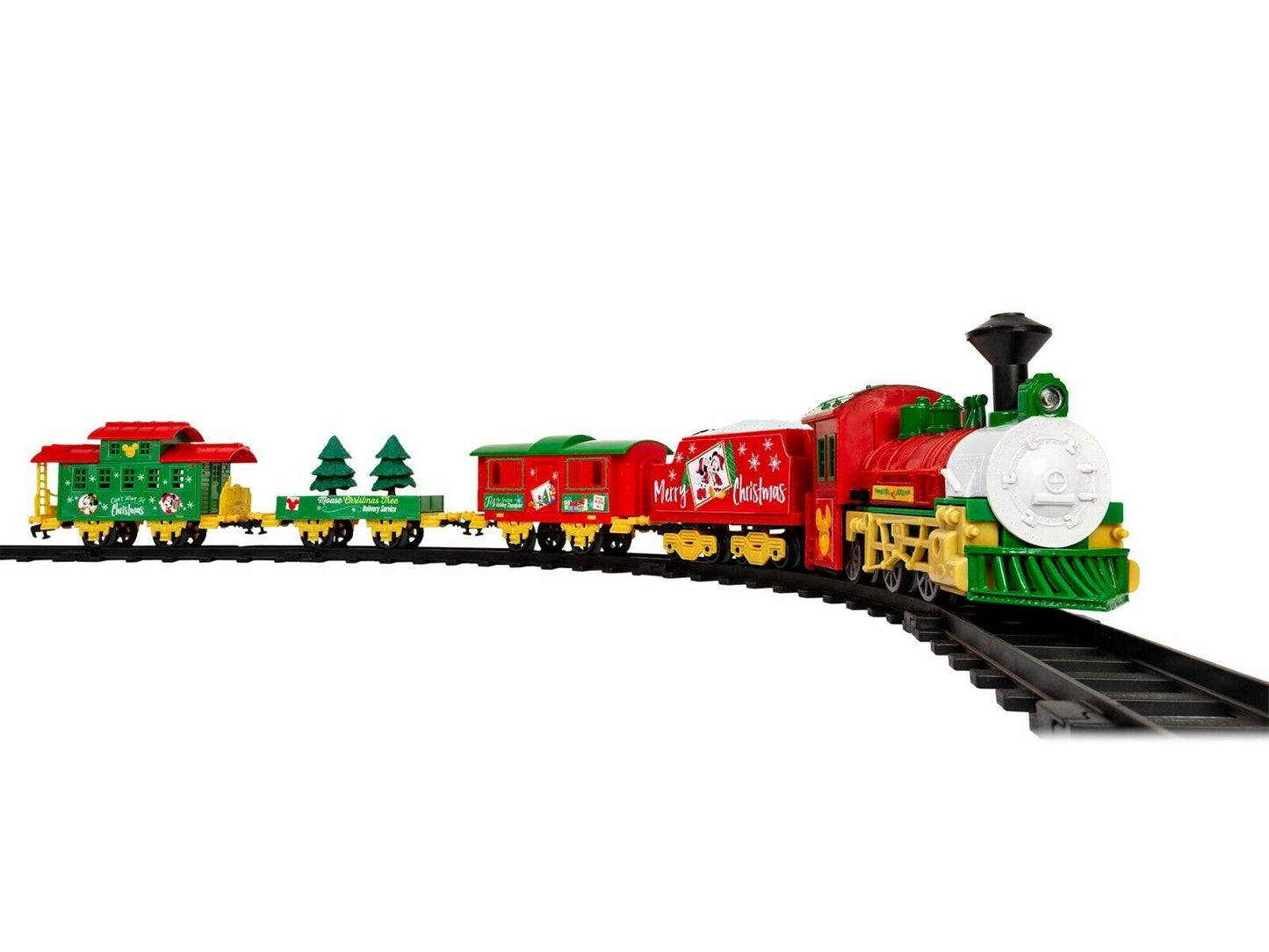 New Lionel Disney Minnie Mickey Mouse Mini Model Christmas Train Set