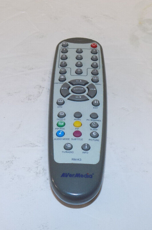 AverMedia Remote Control Model RM-K3 IR Tested Working