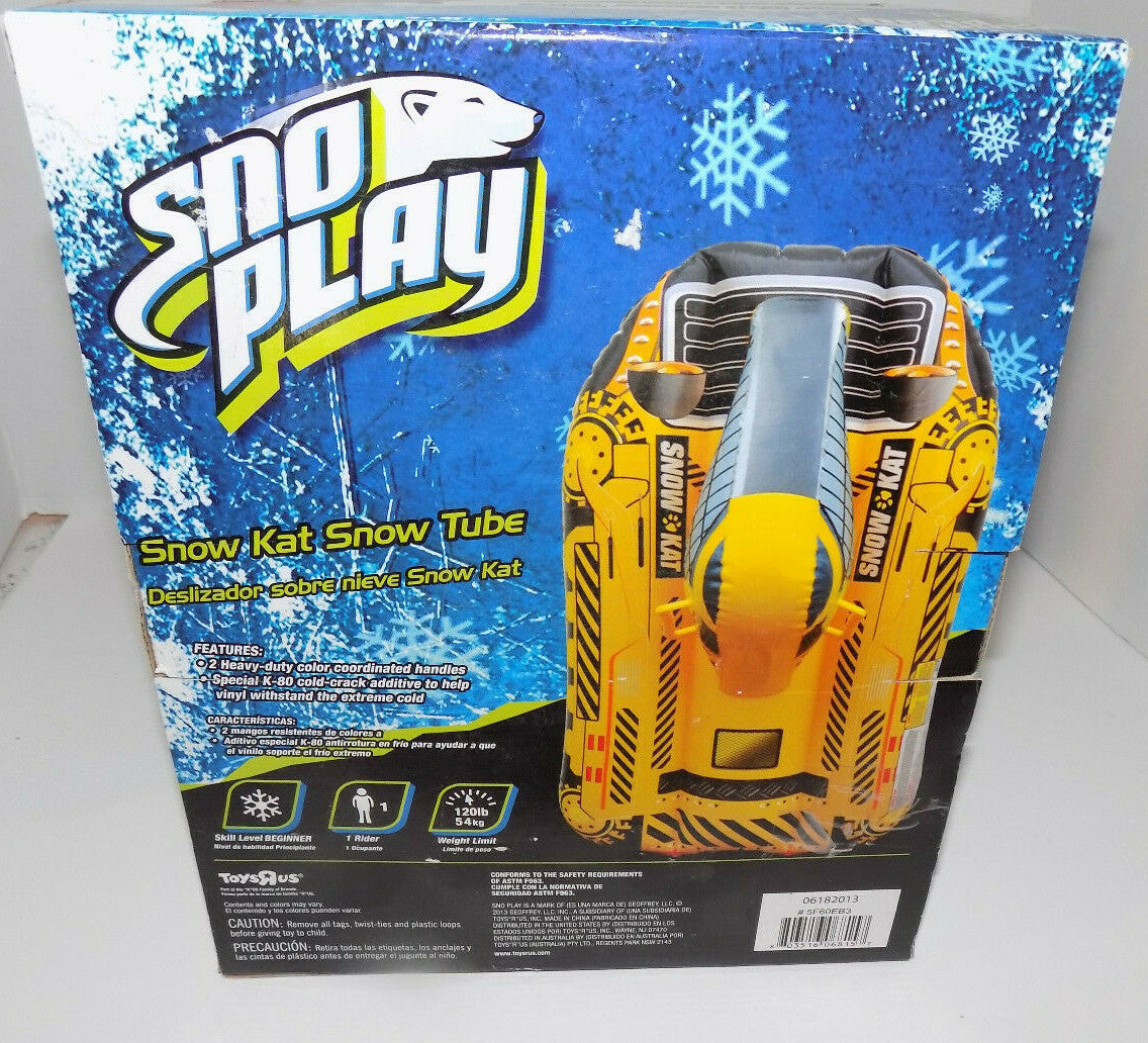 Sno Play Snow Kat Snowtube Snow Tube Yellow 40 inch New