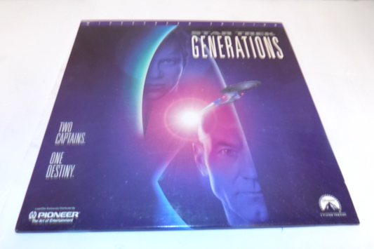 Star Trek Generations Two Captains One Destiny Laserdisc LD Widescreen