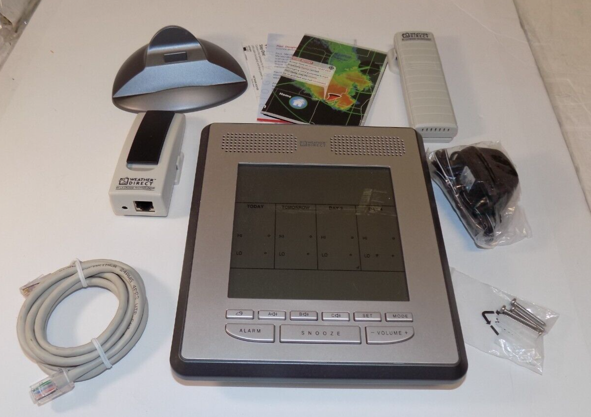 LaCrosse WA-1340S 4 Day Weather Talking Internet Powered Wireless Forecaster