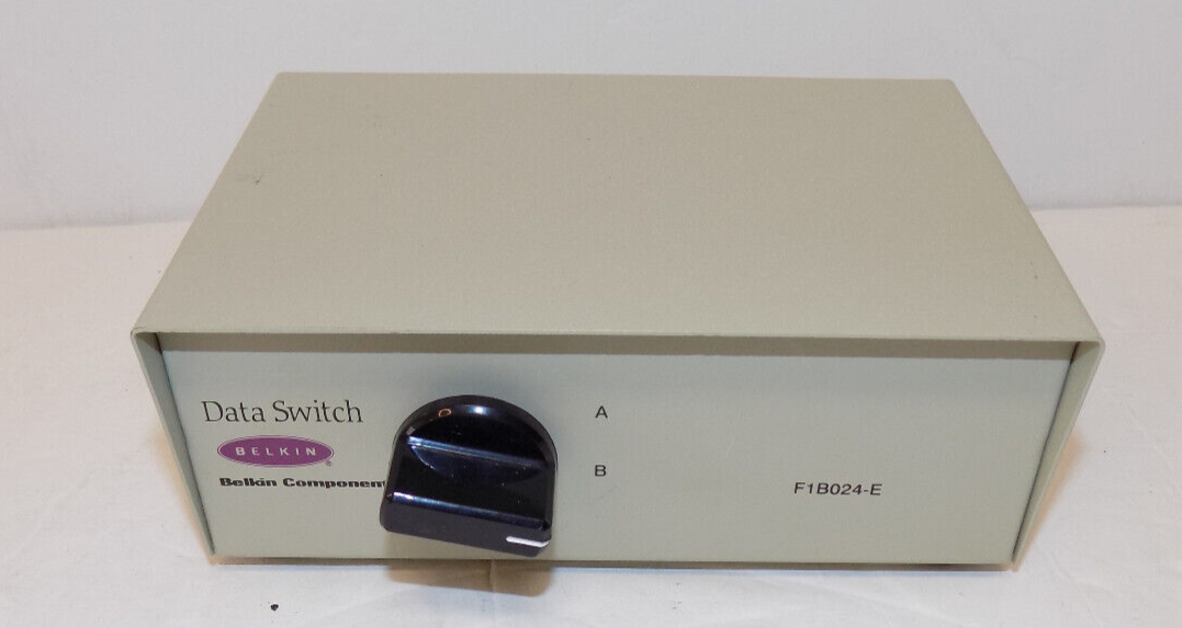 BELKIN Data Transfer Switch F1B024-E 2 port A B Switch 25 Pin