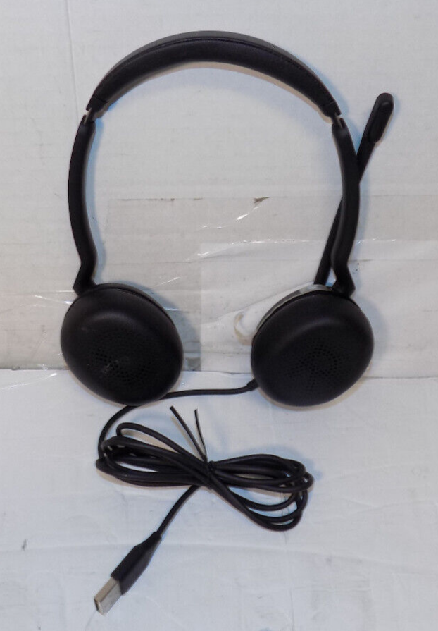 Jabra Evolve Corded Headset With USB Connector And Microphone