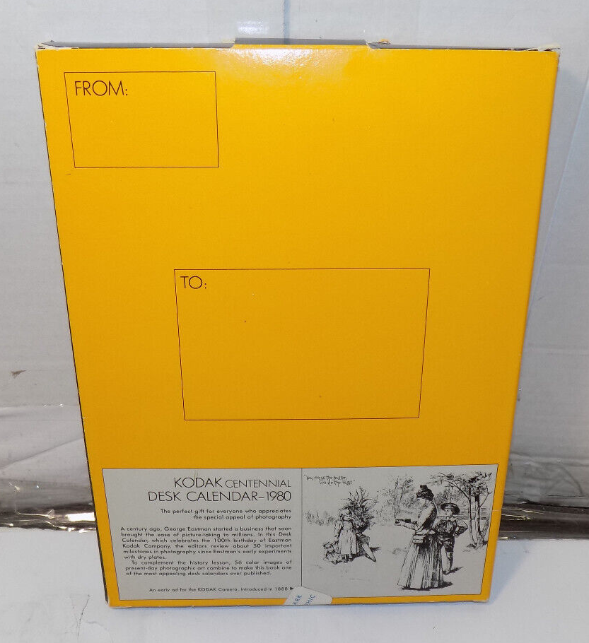 1980 Kodak Centennial Desk Calendar 1880-1980 120 Pages With Pictures