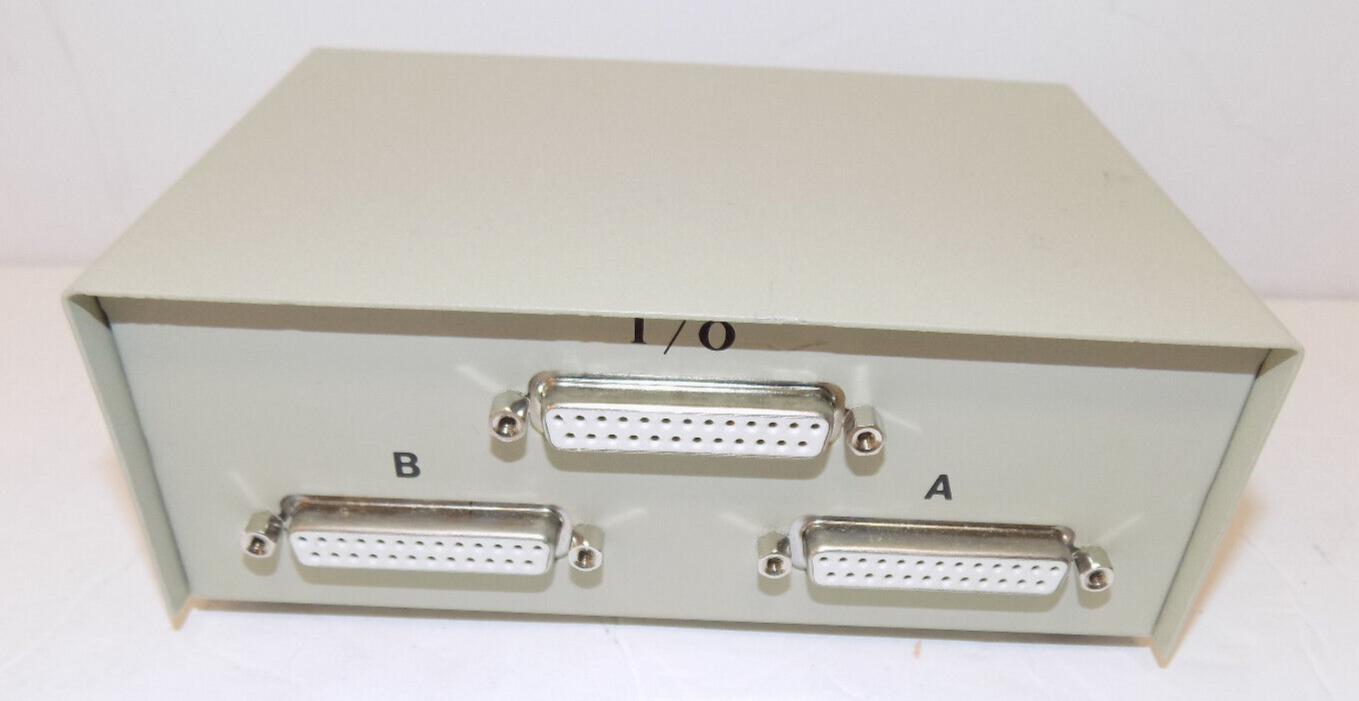 BELKIN Data Transfer Switch F1B024-E 2 port A B Switch 25 Pin