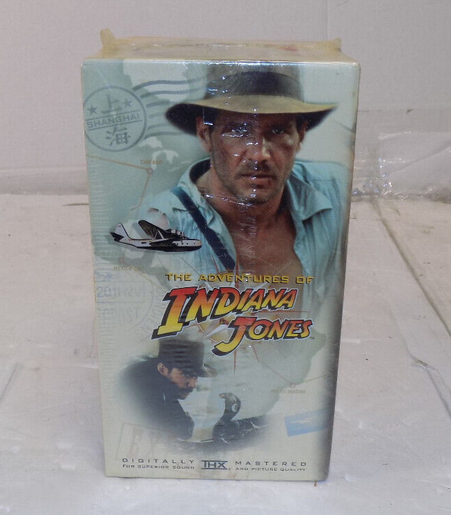 The Adventures of Indiana Jones VHS Boxed Trilogy w/ Bonus Peacock’s Eye SEALED!