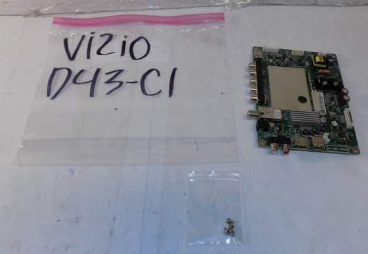 Vizio 756TXFCB02K021 Main Board for D43-C1 with Screws