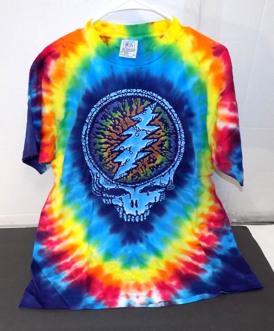 Vintage 1995 Grateful Dead Summer Tour Short Sleeve Tie Dyed T Shirt Large