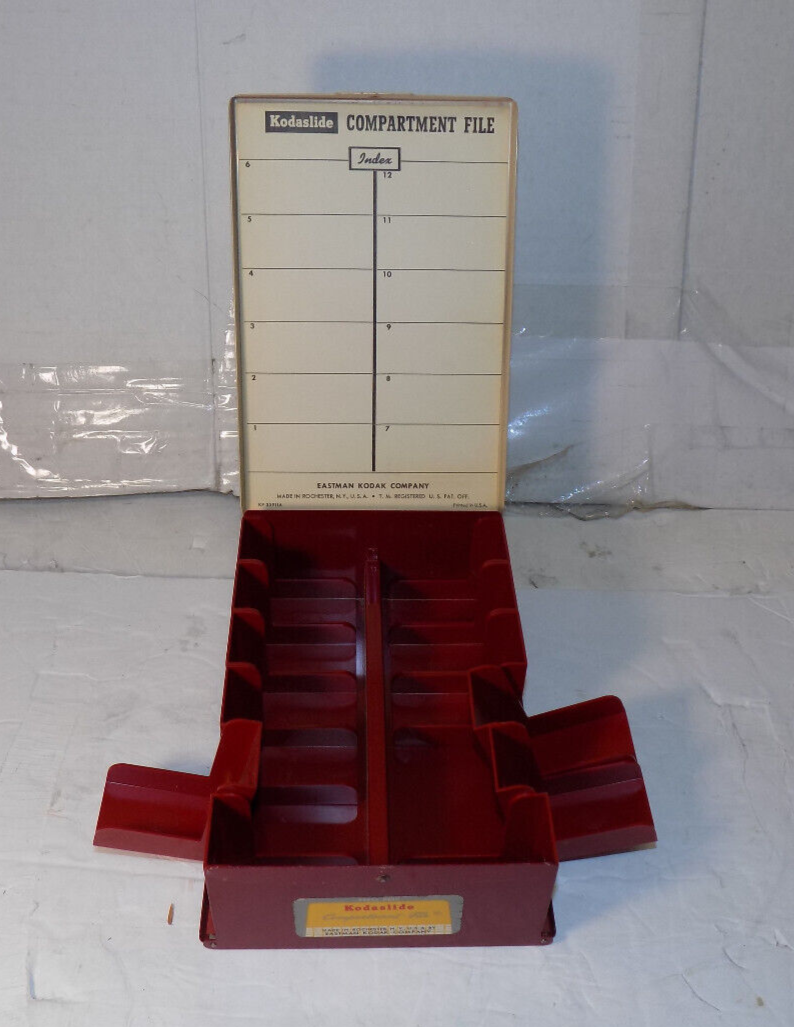 Eastman Kodak Kodaslide Compartment File KP 35911A Tip Out Slide Storage
