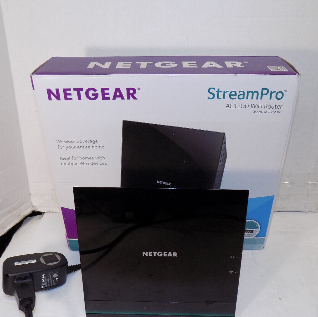 Netgear AC1200 Model R6100  Streampro Dual Band Wi-Fi Router Tested