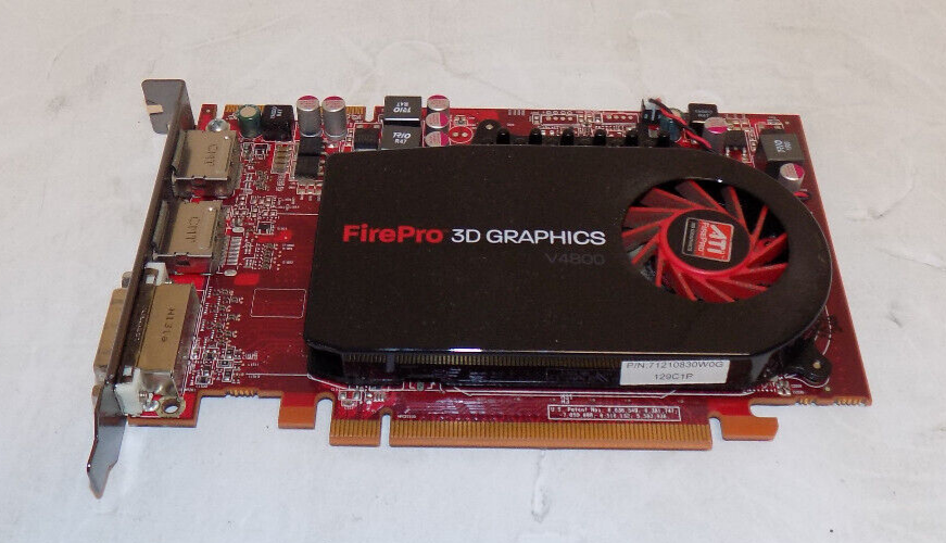 ATI FirePro 3D Graphics V4800 1GB GDDR5 DP DVI PCIe Video Card GPU