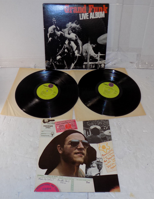 Grand Funk Railroad Live Album 2 Vinyl LP's Gatefold 1970 Capitol Records VG+
