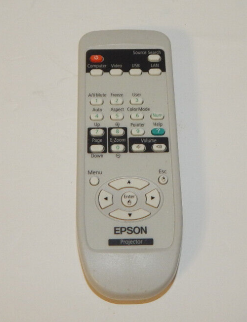 Epson 151944201 Remote Control for Powerlite 84+ 85+ 825+ 826W+ 92 450Wi 455Wi