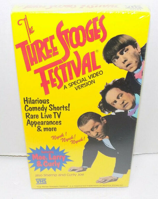 The Three Stooges Festival A Special Video Version VHS Tape New Sealed