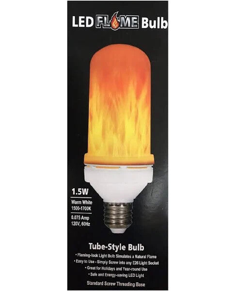 EZ-Illuminations LED Flame Light Bulb Christmas Light Bulb 1.5 Watts New
