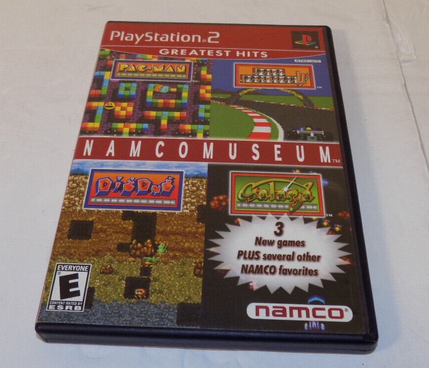 PS2 Game Namco Museum Greatest Hits Playstation 2 Complete With Manual Good