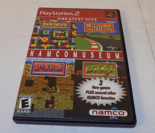 PS2 Game Namco Museum Greatest Hits Playstation 2 Complete With Manual Good