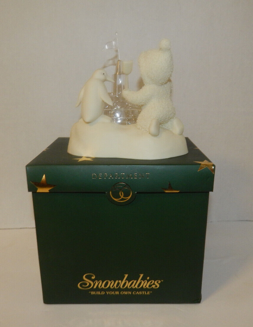 Snowbabies Build Your Own Castle Figurine Snowbaby & Penguin Dept 56 2003