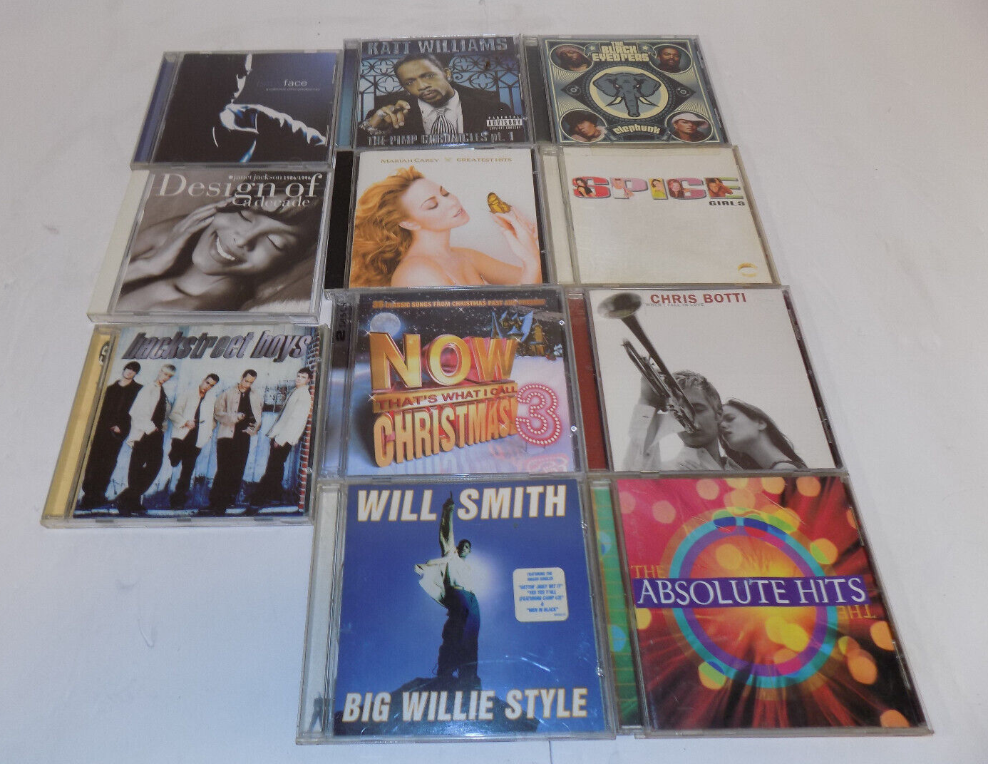 Mixed Lot of 11 CDs Rock Pop Hip Hop Comedy Soft Rock Jazz Christmas