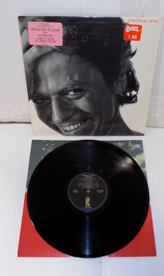 ROBERT PALMER - RIPTIDE Vinyl LP RECORD 1985 Album Island 90471-1 EX