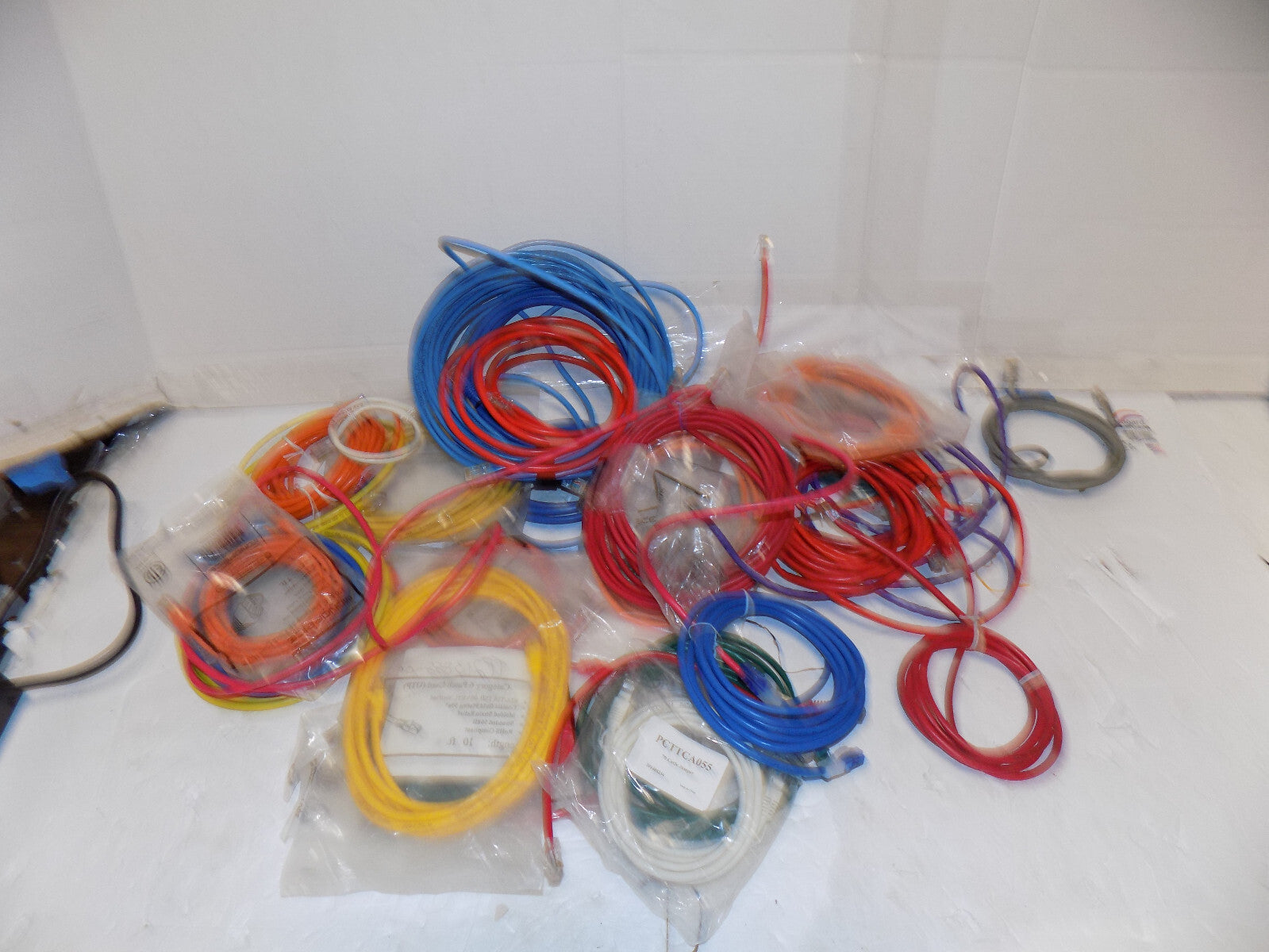 LOT of 32 Ethernet Patch Cables Cat 5 Cables