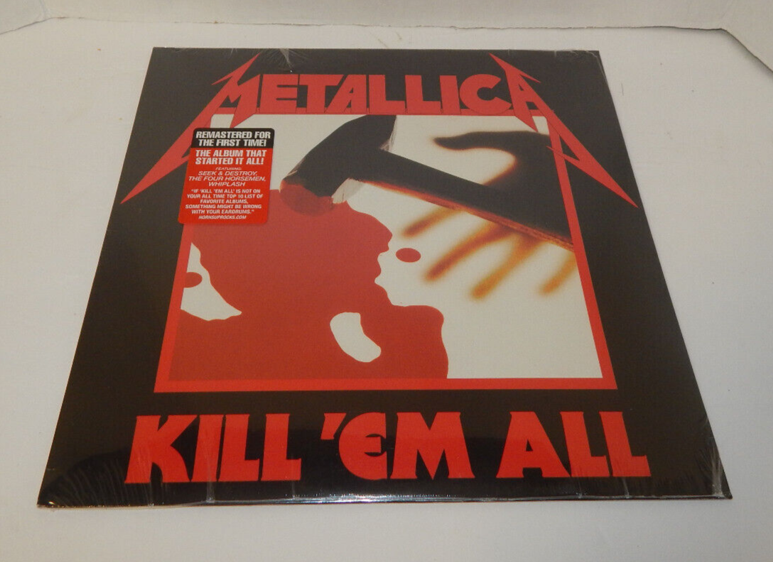Metallica Kill 'Em All Remastered Vinyl LP Record 1983 New Sealed