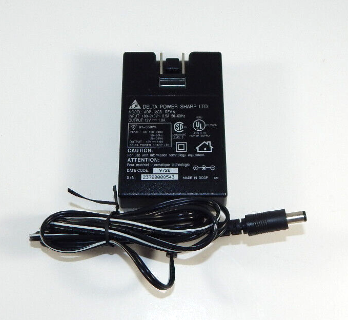 Delta AC Power Adapter ADP-12CB 12V 1.0A 100-240V