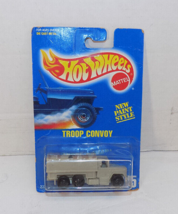 Vintage Mattel Hot Wheels U.S. Army Troop Convoy Military Truck 195 1991 Sealed
