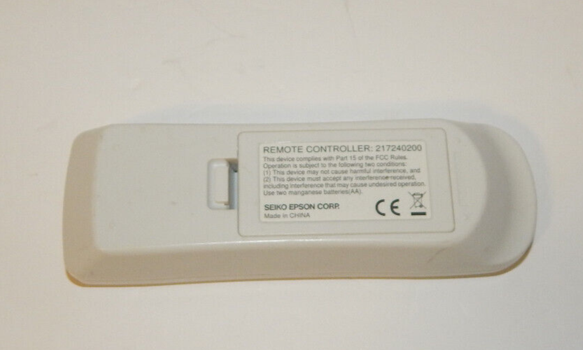 Genuine Epson 217240200 Remote Control For Epson ELPDC 21 Document Camera