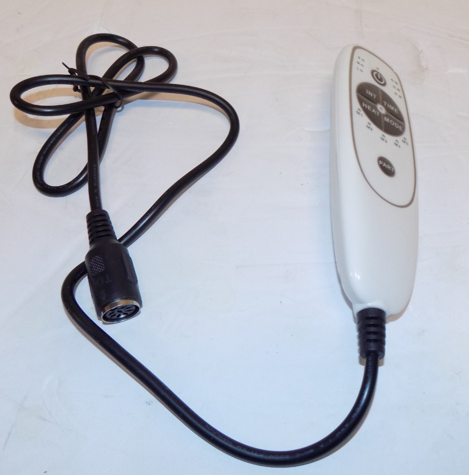 8-pin Female Plug DN-34C 6 Button Heat &Vibration Remote Controller for Recliner