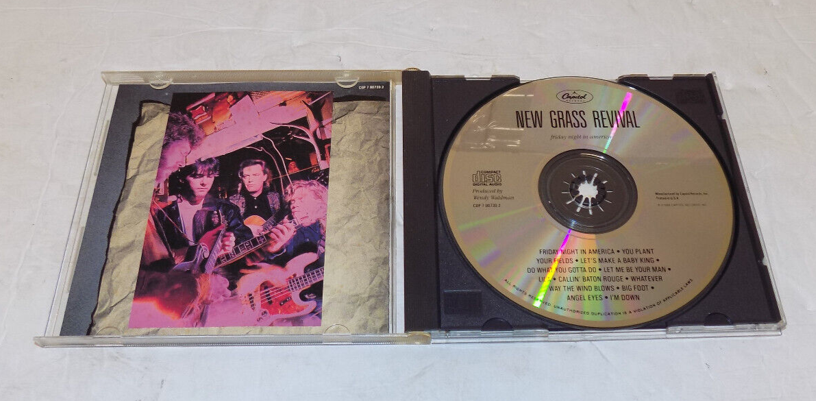 New Grass Revival CD Friday Night in America 1989 Capitol Records