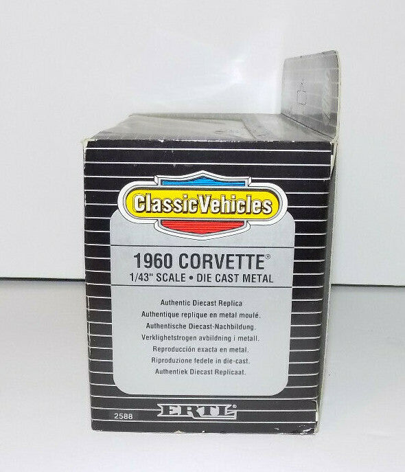 Ertl Classic Vehicles 1960 Chevy Corvette Convertible 1:43 Diecast Metal #2588