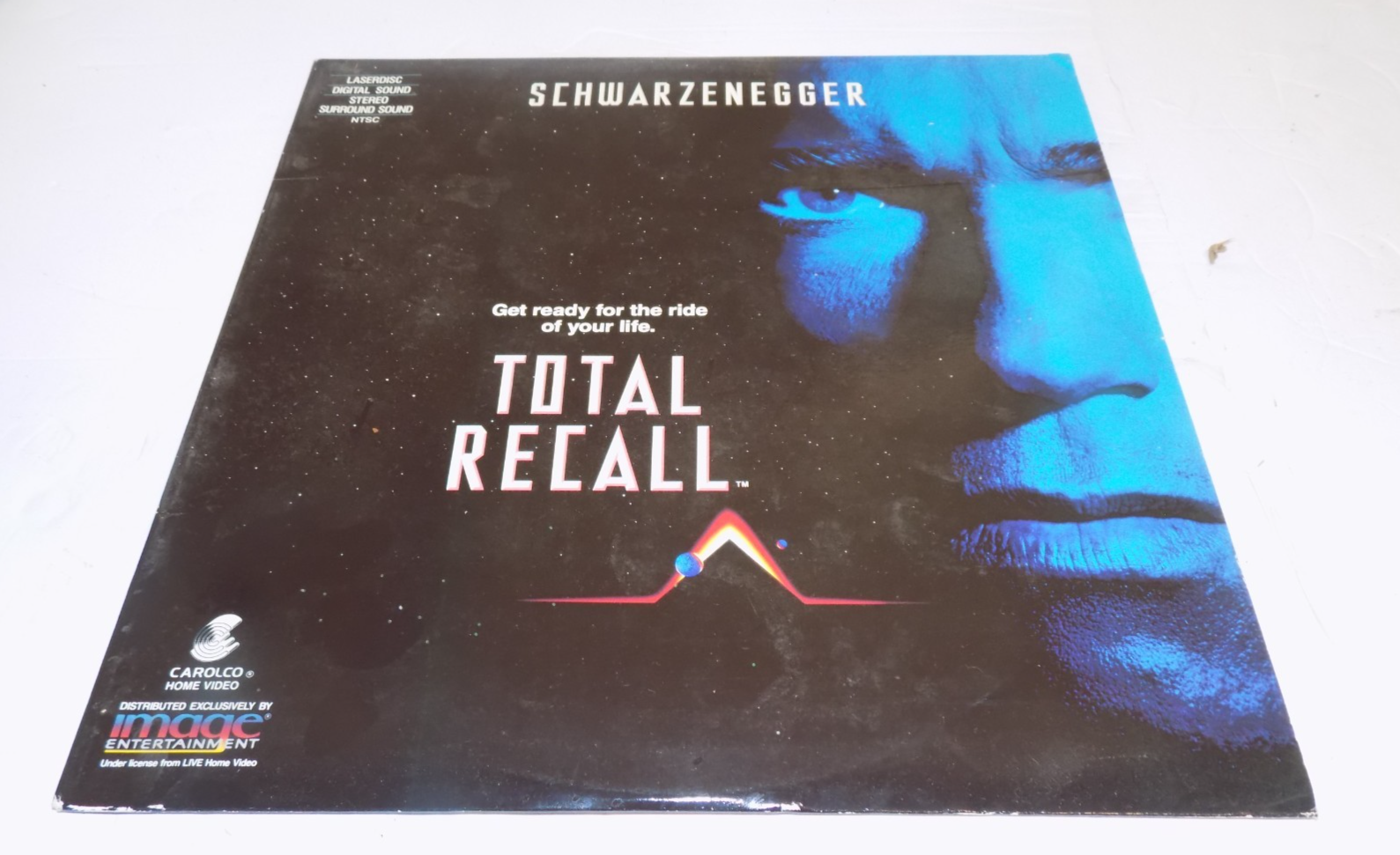 Total Recall LaserDisc LD Movie Extended Play with Arnold Schwarzenegger