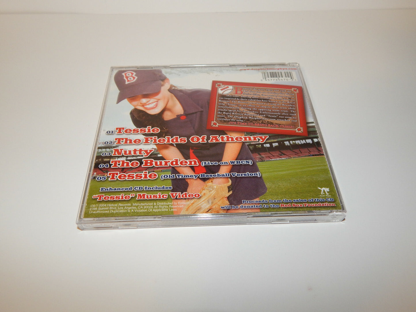 Tessie Dropkick Murphys Boston Red Sox Anthem Boston Rock N Roll Est 1996 CD