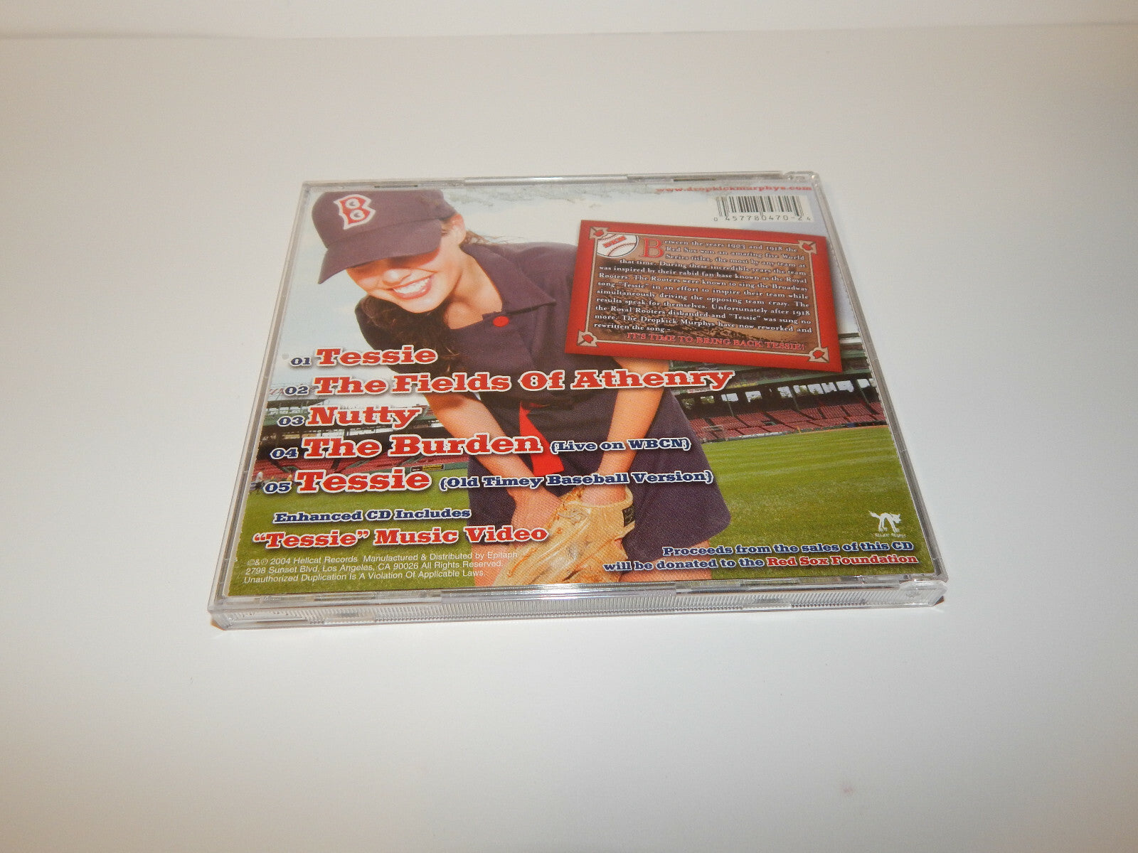 Tessie Dropkick Murphys Boston Red Sox Anthem Boston Rock N Roll Est 1996 CD