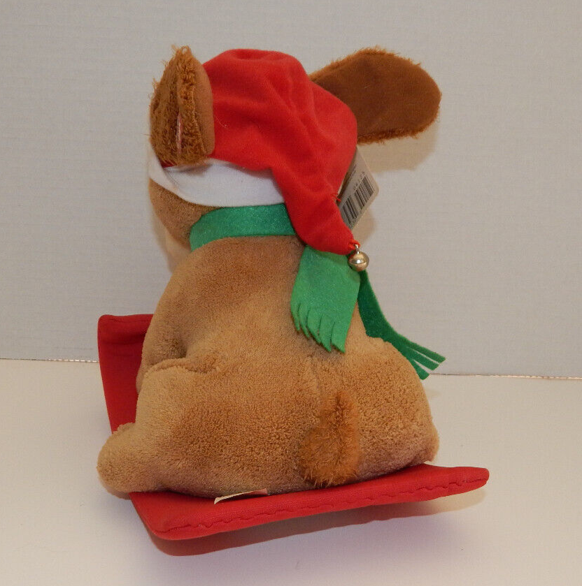 Hallmark Animated Puppy Dog Rockin Rover Sled Dog With Plays Jingle Bells