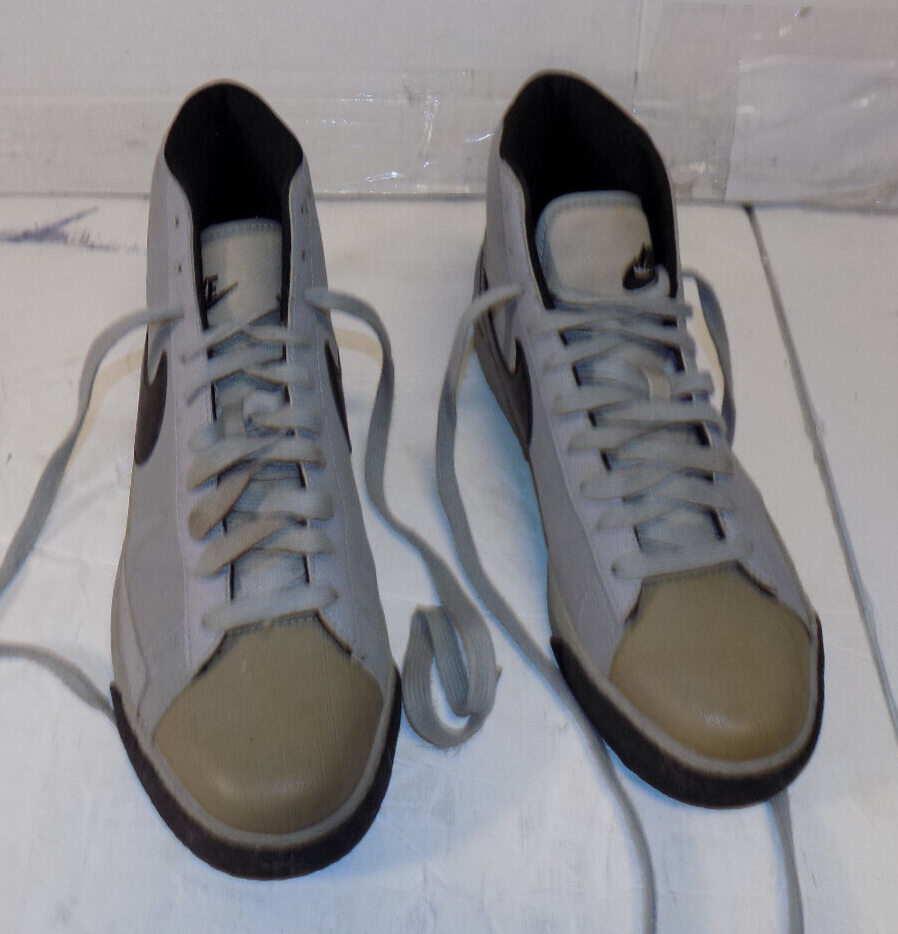 Nike Zoom Blazer Mid Sneakers Skateboarding Shoes Size 7 Mens Black Grey