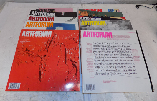Lot of 12 Artforum International Magazines 2016 Full Year
